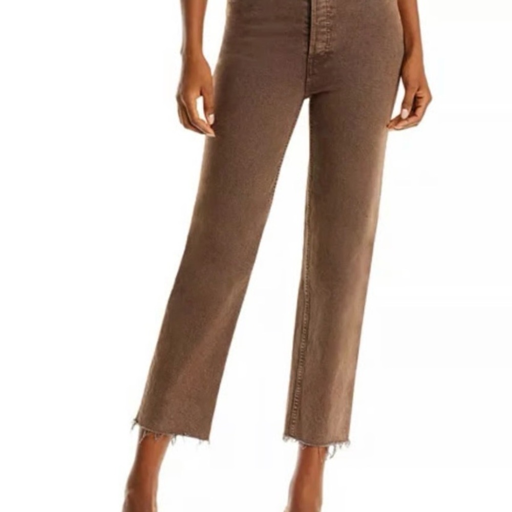 Re/Done 70s High Rise Stove Pipe Brown Size 27